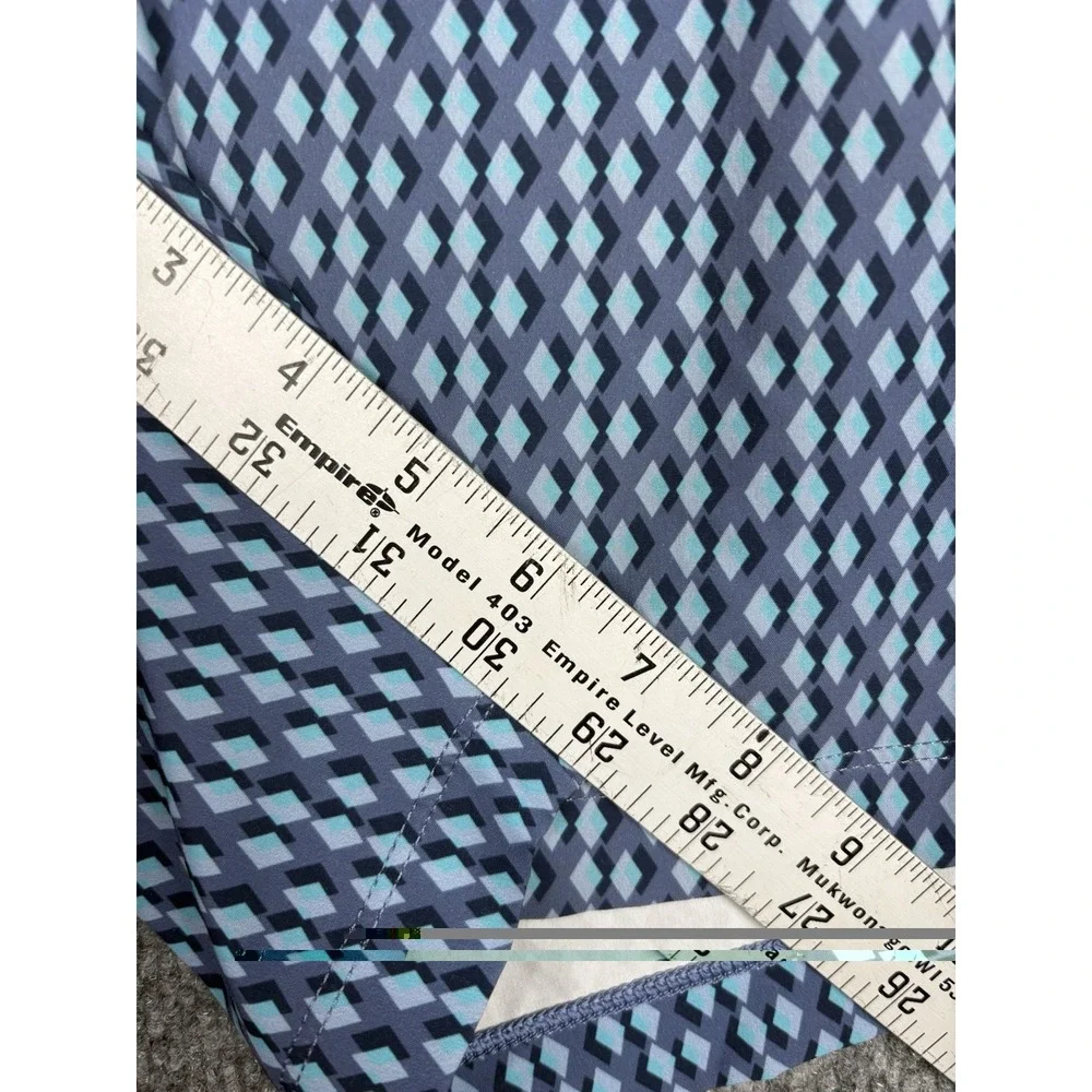 Rhone Point Break Board Shorts Mens 33 Blue Geometric Swim Trunks 7